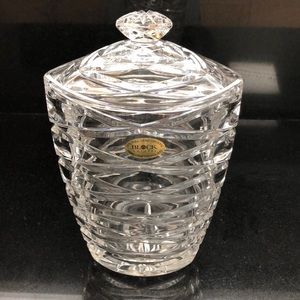 Crystal biscuit barrel